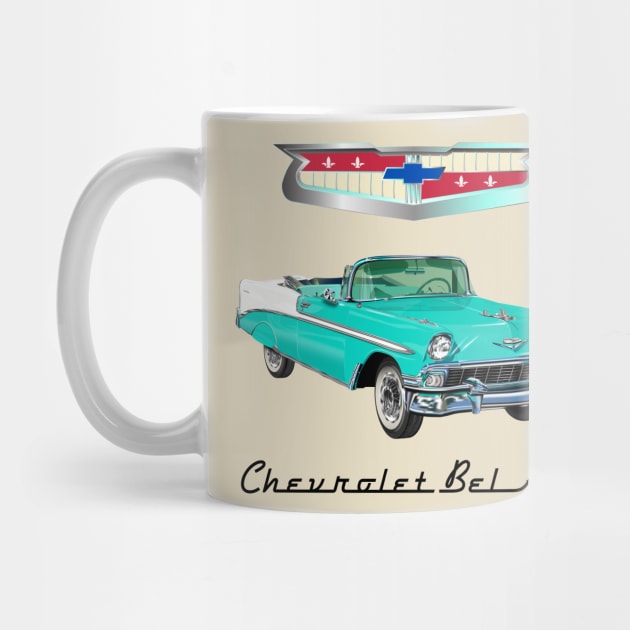 CHEVROLET BELAIR COUPE' by KARMADESIGNER T-SHIRT SHOP